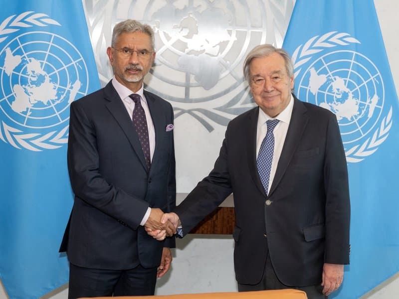 EAM Jaishankar meets UN chief Guterres; discusses West Asia, Ukraine