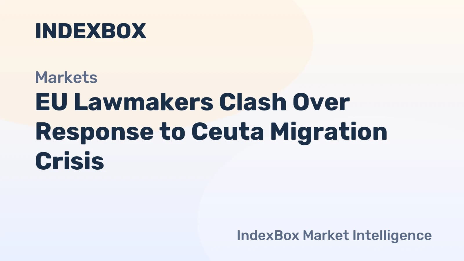 EU Divided on Ceuta Migration: MEPs Debate Solidarity vs. Security - News and Statistics - IndexBox