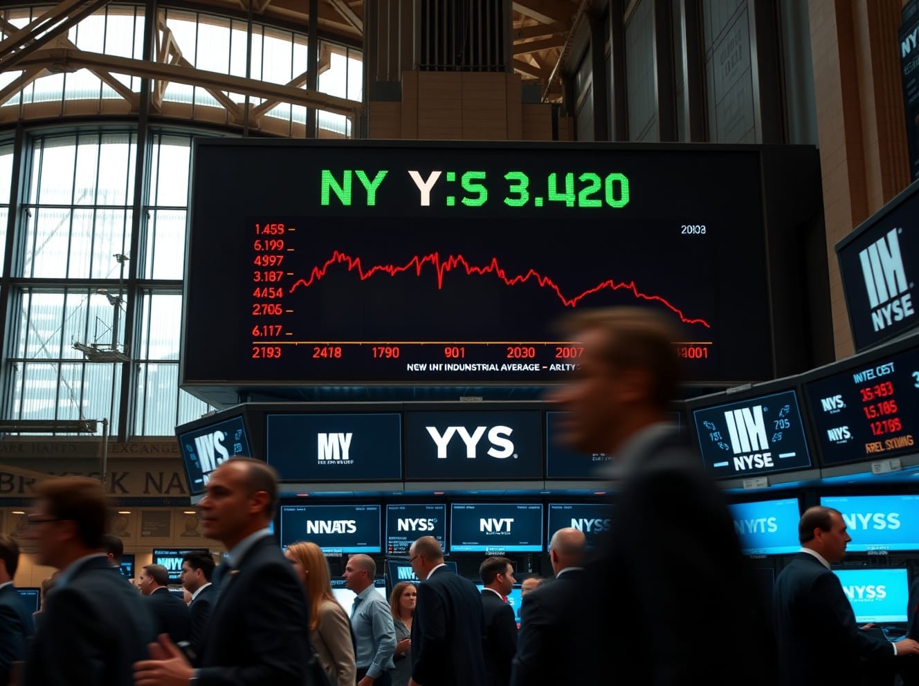 Il Dow Jones Industrial Average sfiora un traguardo storico prima di arretrare