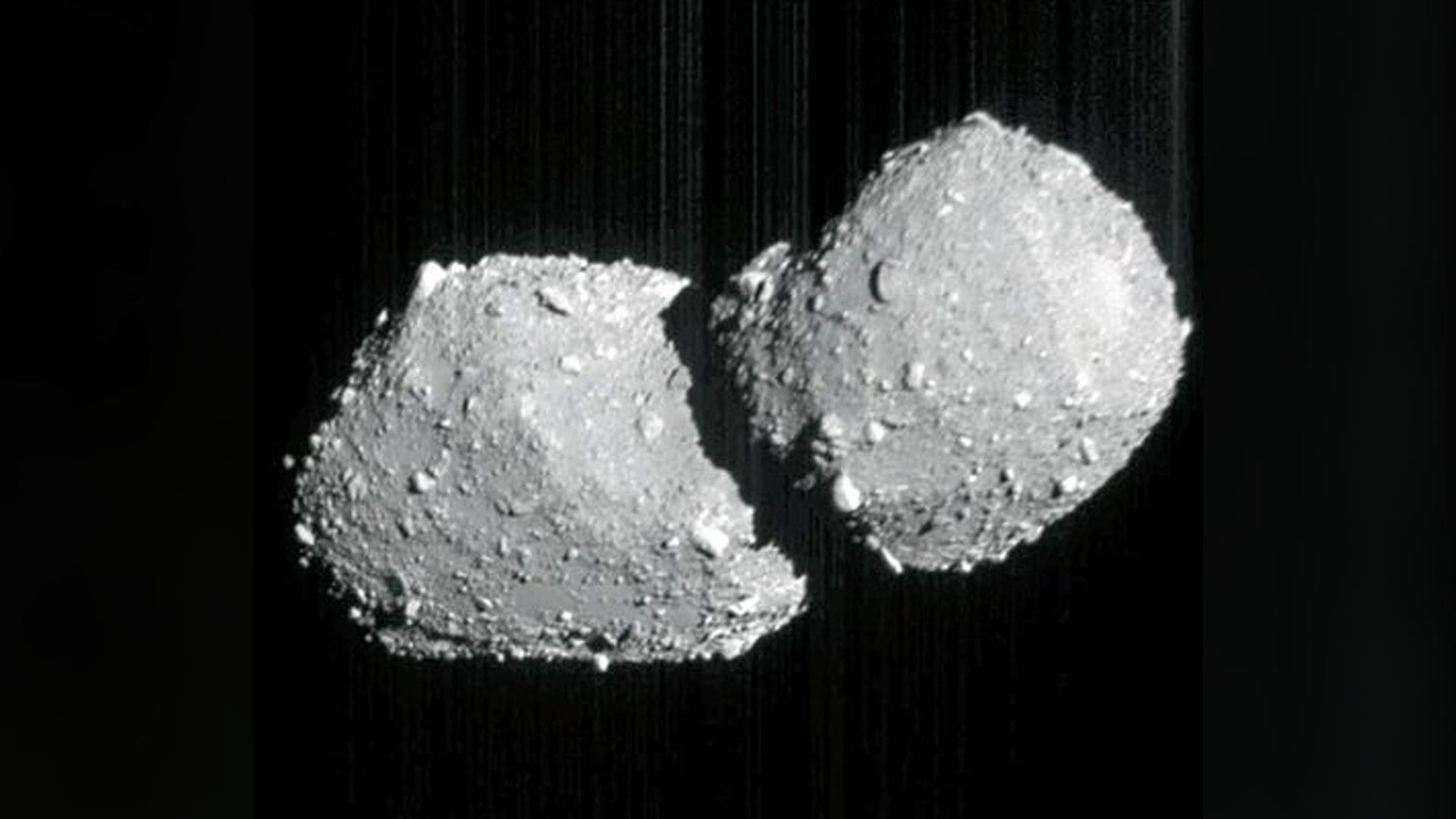 Japan's Hayabusa2 probe captures remarkable photo of a two-headed asteroid 62 million miles away