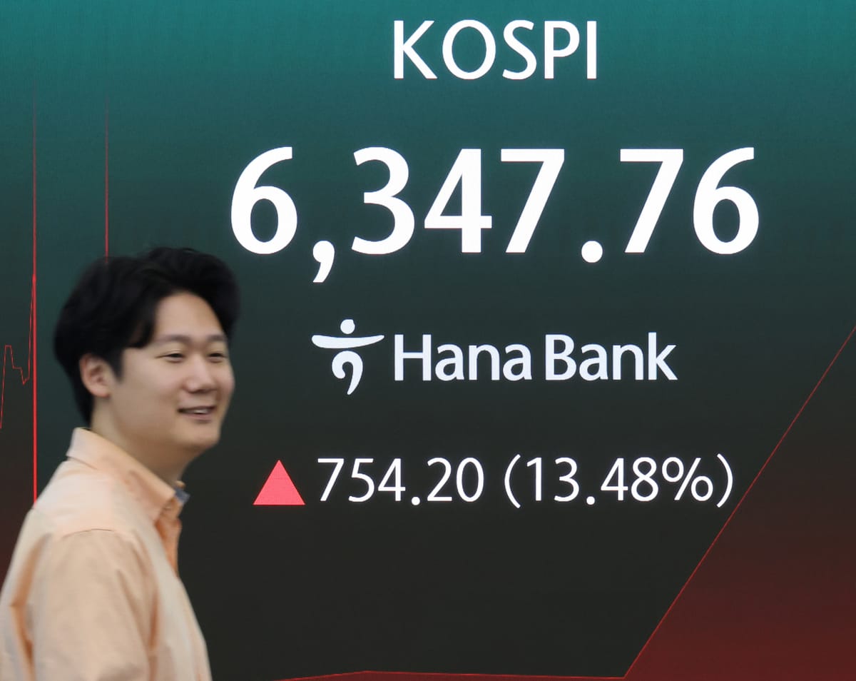 ‘Samjeonnix pillar of fire’, KOSPI soars a record 18%…J.P. Morgan “Leveraged ETF liquidation virtually complete” - 경향신문