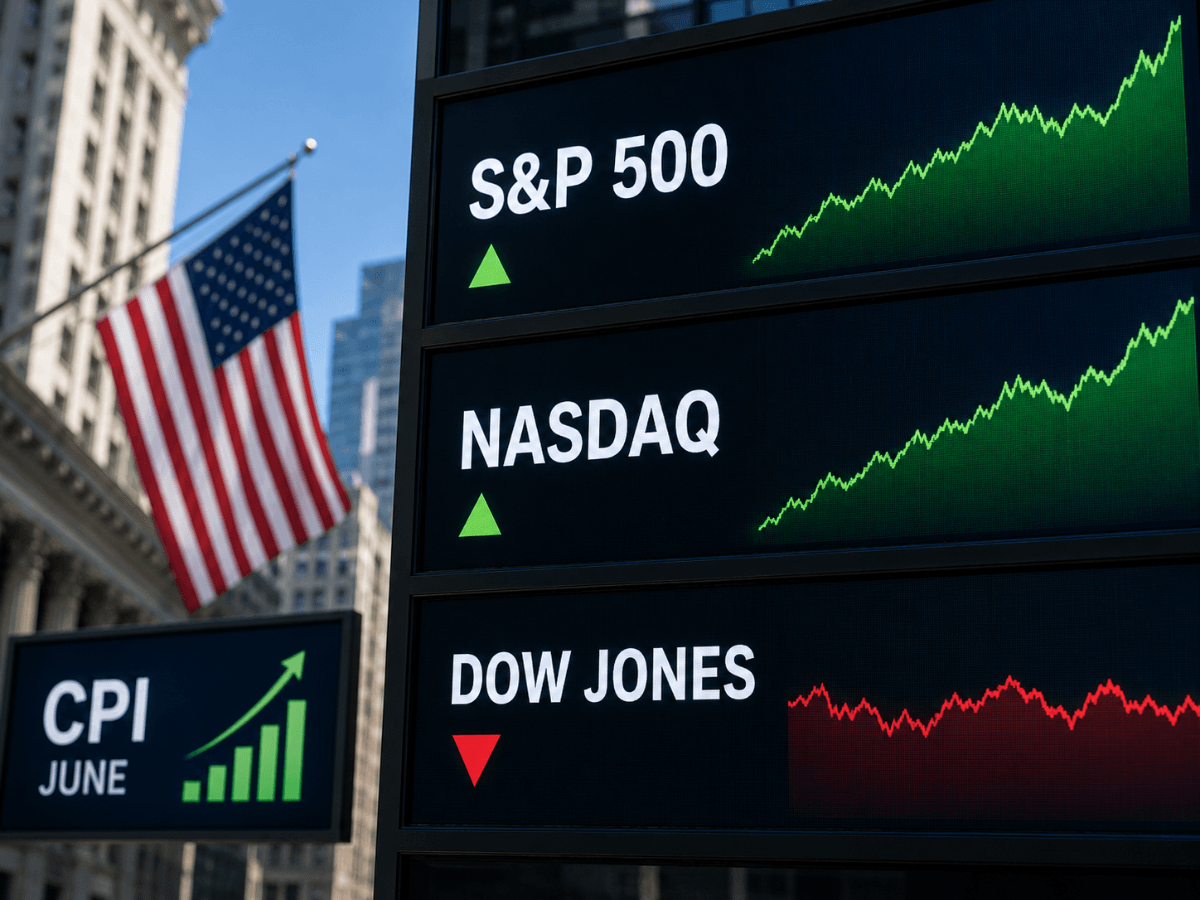 S&P 500 US Stock Market Today: S&P 500 Up Today Due to June Consumer Price Index (CPI), While NASDAQ is Leading & Dow Jones Remains Relatively Flat