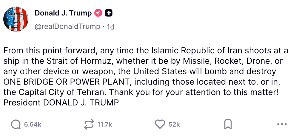 Guerre contre l'Iran : Trump menace d'attaques plus intenses alors que des conseillers poussent vers une crise humanitaire en ciblant les stocks de nourriture et d'eau ; le pétrole dépasse les 100 $ le baril ; l'Iran avertit le Royaume-Uni ; Trump renégocie l'accord nucléaire saoudien avec l'exigence des Accords d'Abraham