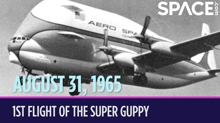 अंतरिक्ष में आज के दिन! 31 अगस्त, 1965: NASA के विशालकाय Super Guppy कैरियर विमान ने उड़ती हुई व्हेल की तरह अपनी पहली उड़ान भरी