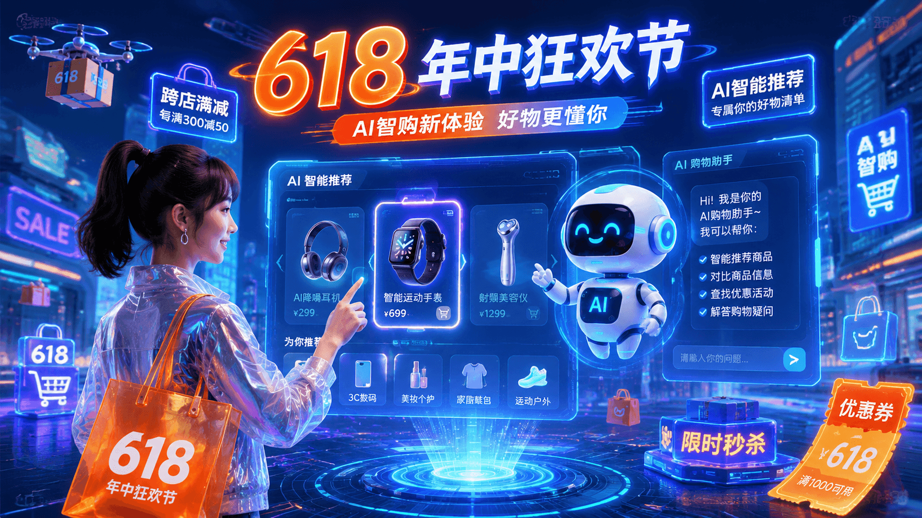 China के टेक दिग्गजों ने 618 शॉपिंग फेस्टिवल में हर मोर्चे पर AI तैनात किया - Pandaily