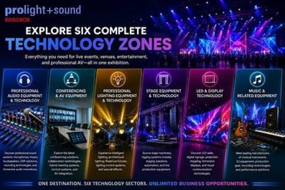 Prolight + Sound 首次進軍曼谷，旨在激發東南亞專業 AV 與娛樂技術市場之活力