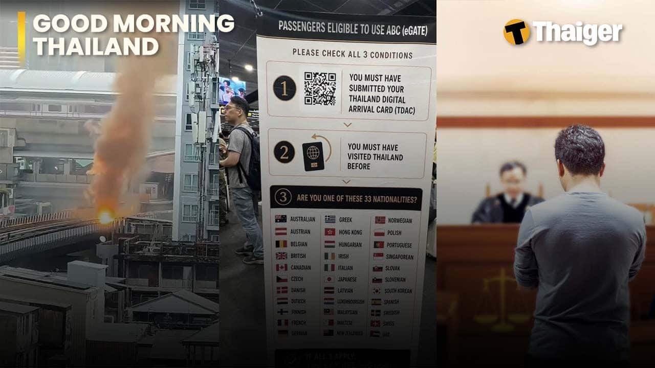 Thailand video news | Fire at Tao Poon MRT station disrupts Bangkok’s blue line, Suvarnabhumi opens arrival E-Gates to travellers from 33 nationalities