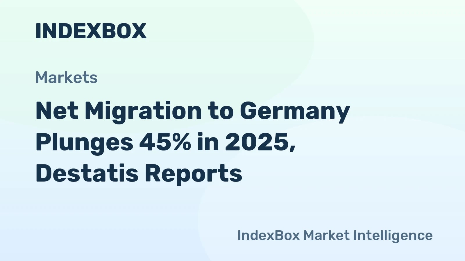 Migrazione netta in Germania 2025: forte calo del 45% guidato dalle tendenze dell'asilo e dell'UE - Notizie e Statistiche - IndexBox