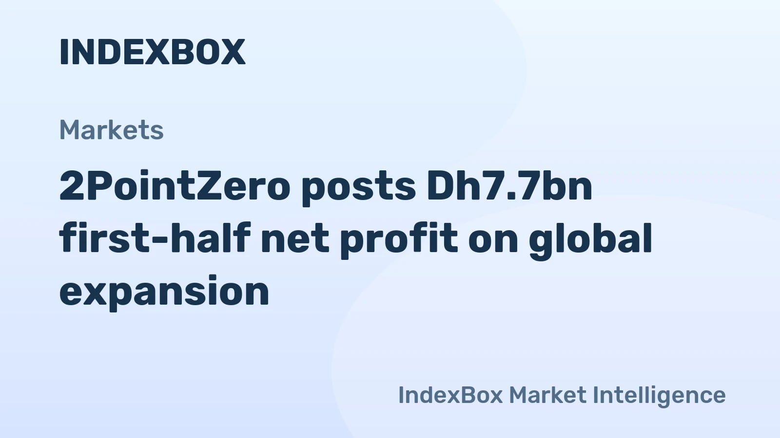 2PointZero H1 2026: utile netto di 7,7 miliardi di Dh e ricavi di 21,9 miliardi di Dh
