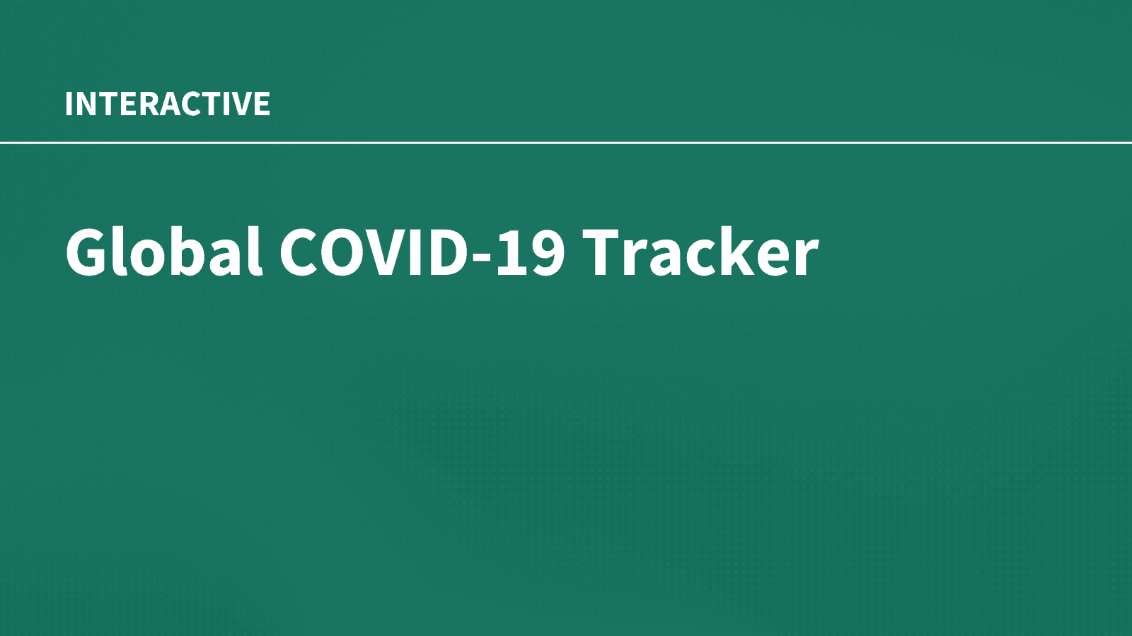 Wereldwijde COVID-19 Tracker
