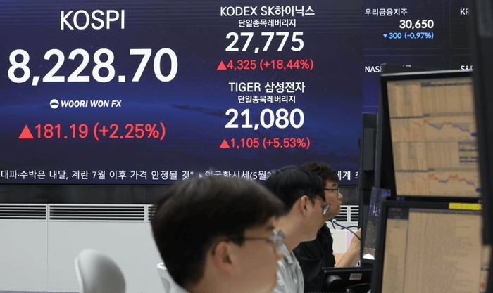 The KOSPI, which hit an all-time high the previous day, is on the decline due to pressure for profit.. - MK
