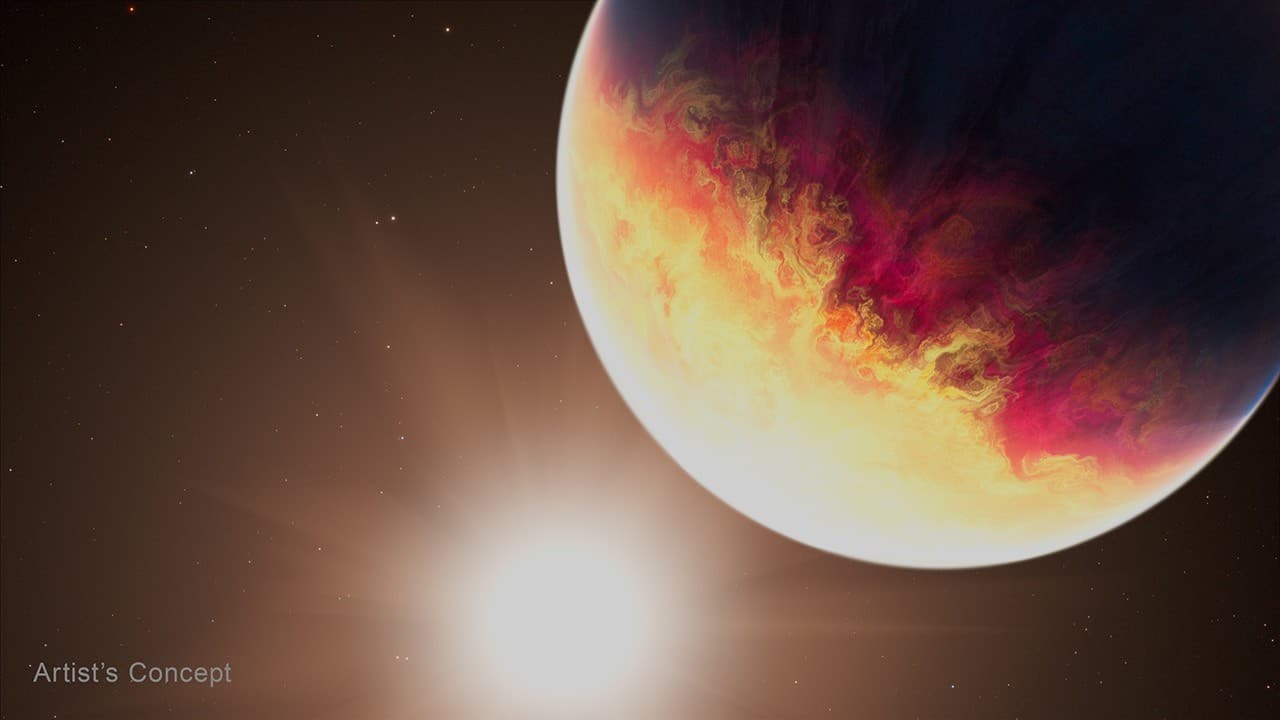 NASA 的 Webb 捕捉到系外行星被「烘烤」的瞬間 - NASA Science