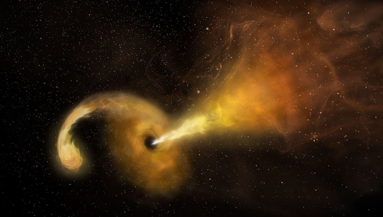Il telescopio Swift della NASA osserva un mega buco nero "errante" che distrugge una stella - NASA Science
