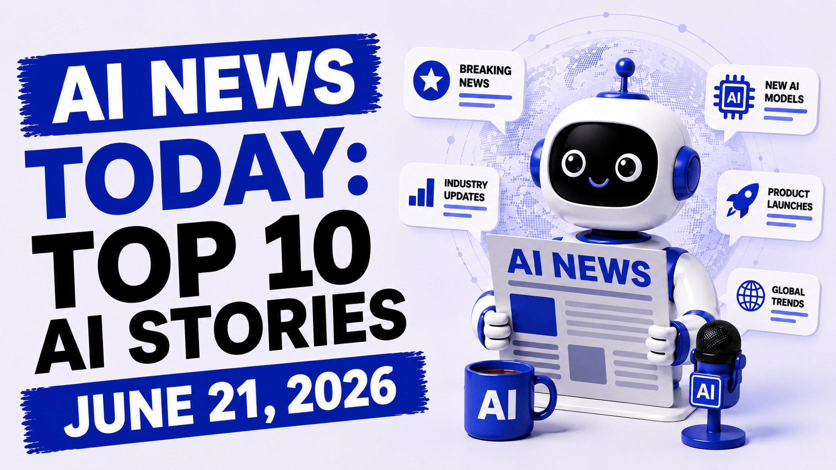 AI News Today 21 giugno 2026: Le 10 notizie principali