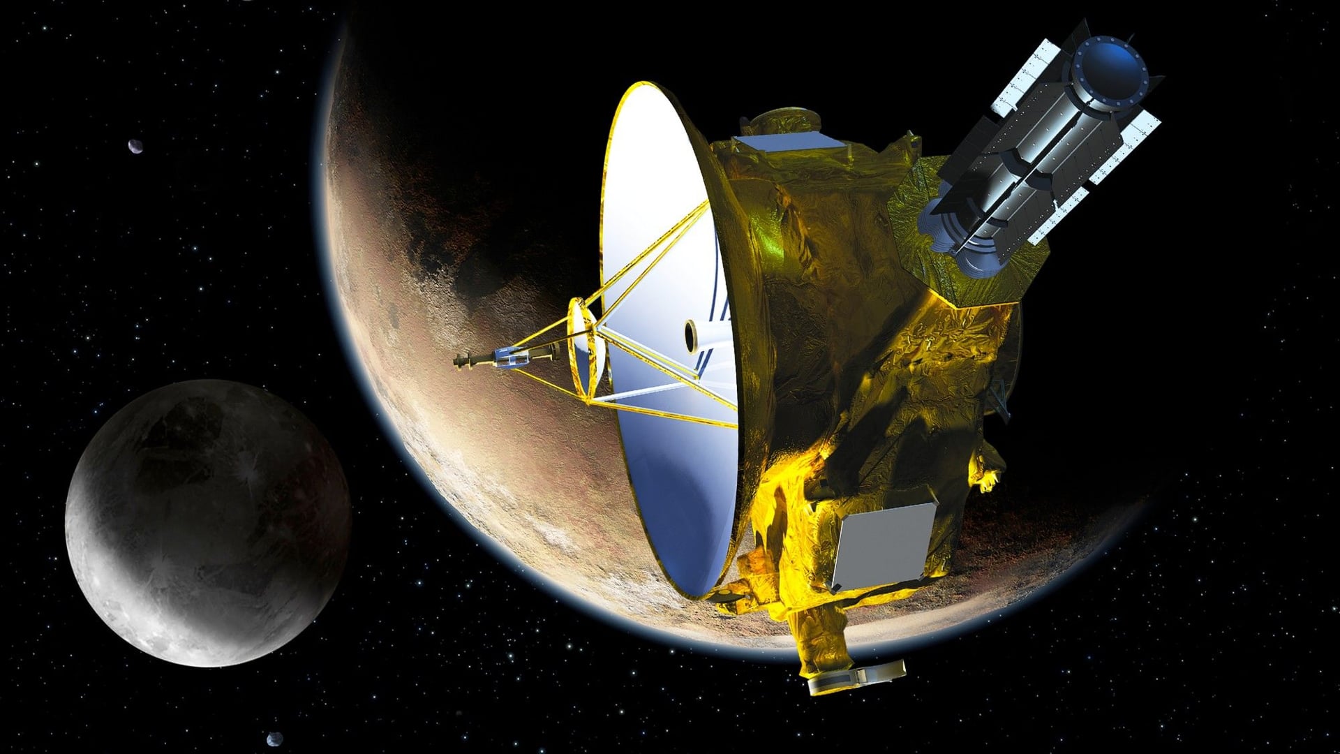 NASA's New Horizons-sonde is net ontwaakt uit winterslaap op 6 miljard mijl afstand voorbij Pluto. Wat doet hij daar?