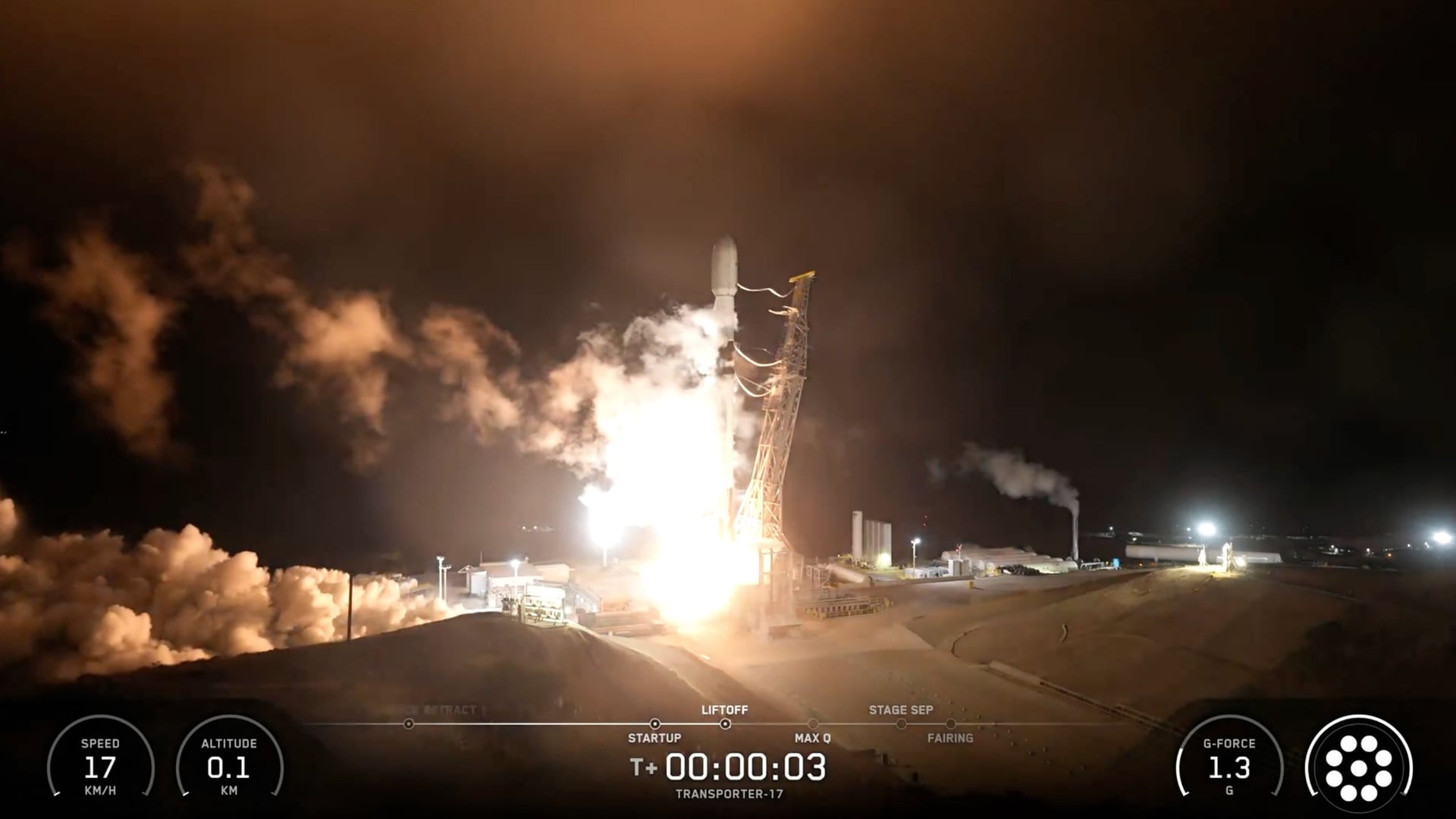 SpaceX lancia 81 satelliti in orbita dalla California, il razzo atterra su una nave in mare