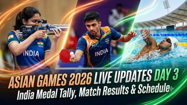 Jogos Asiáticos 2026 Atualizações ao Vivo Dia 3: Quadro de Medalhas da Índia, Resultados de Partidas e Programação