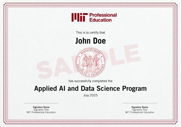 Il programma di certificazione del MIT evidenzia la domanda di competenze applicate in AI e data science
