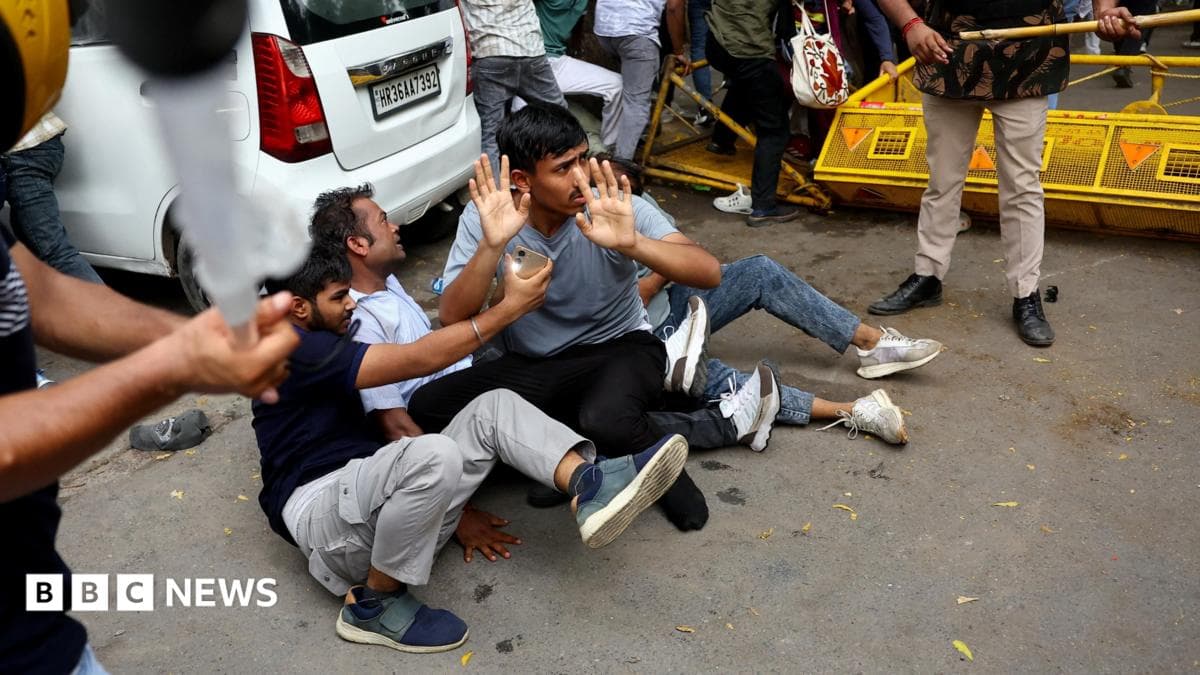 Jantar Mantar:德里 Gen Z 的 CJP 抗议活动在抗议什么?- BBC News
