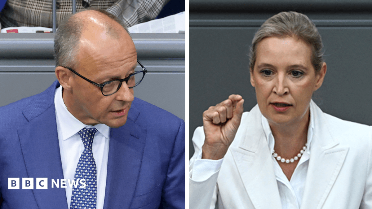 Germany's Merz attacks AfD in parliament after far-right election win - BBC News