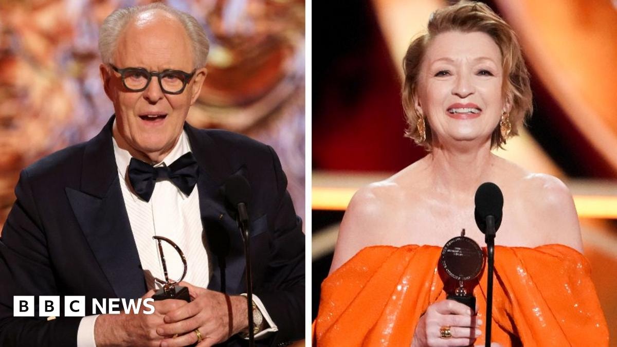 John Lithgow and Lesley Manville lead Tony Award winners - BBC News