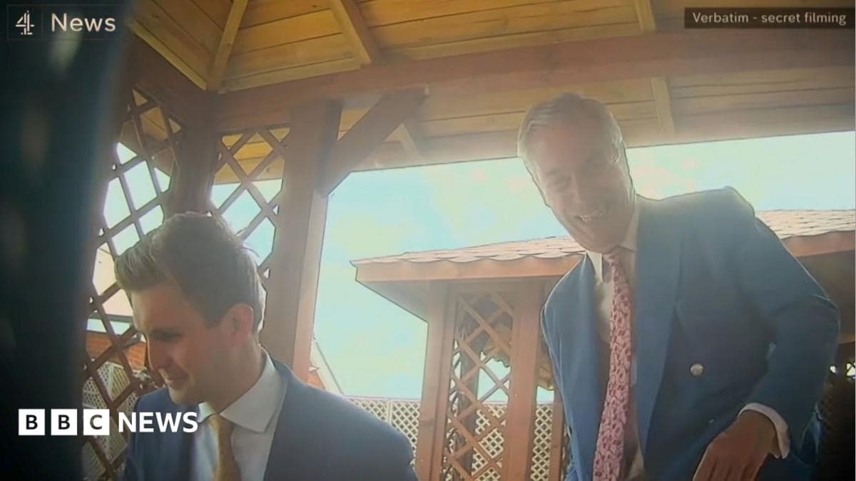 Two Reform officials step down after undercover report on party donations - BBC News
