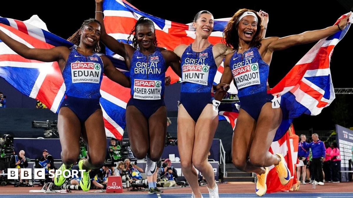 European Athletics Championships 2026: Amy Hunt ने जीता तीसरा स्वर्ण, Dina Asher-Smith ने रचा इतिहास - BBC Sport
