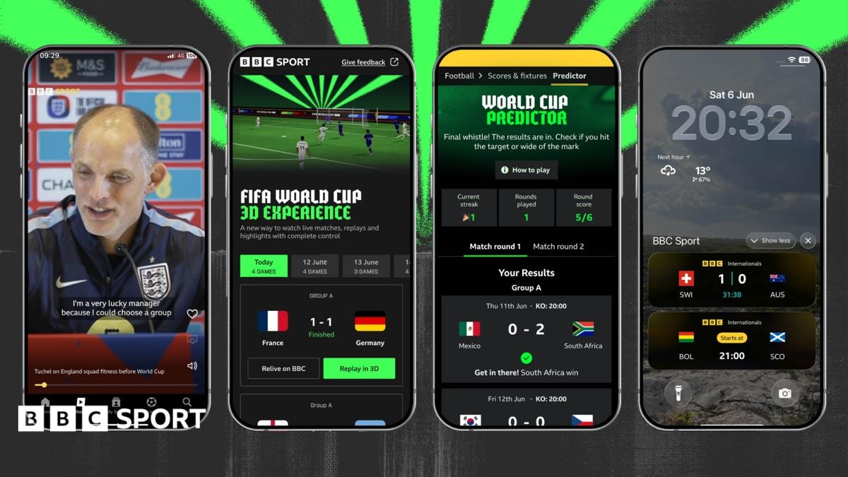 World Cup 2026: BBC Sport app launches new features - BBC Sport