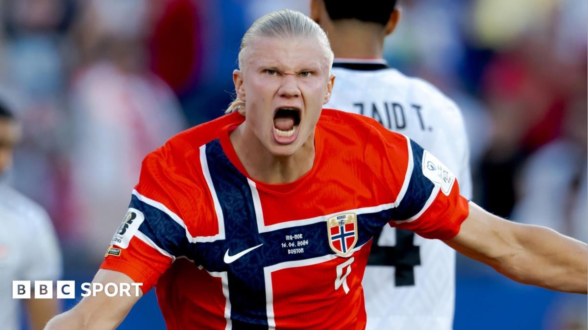 이라크 1-3 노르웨이: 엘링 홀란드, 월드컵 데뷔전에서 두 골 기록 - BBC Sport