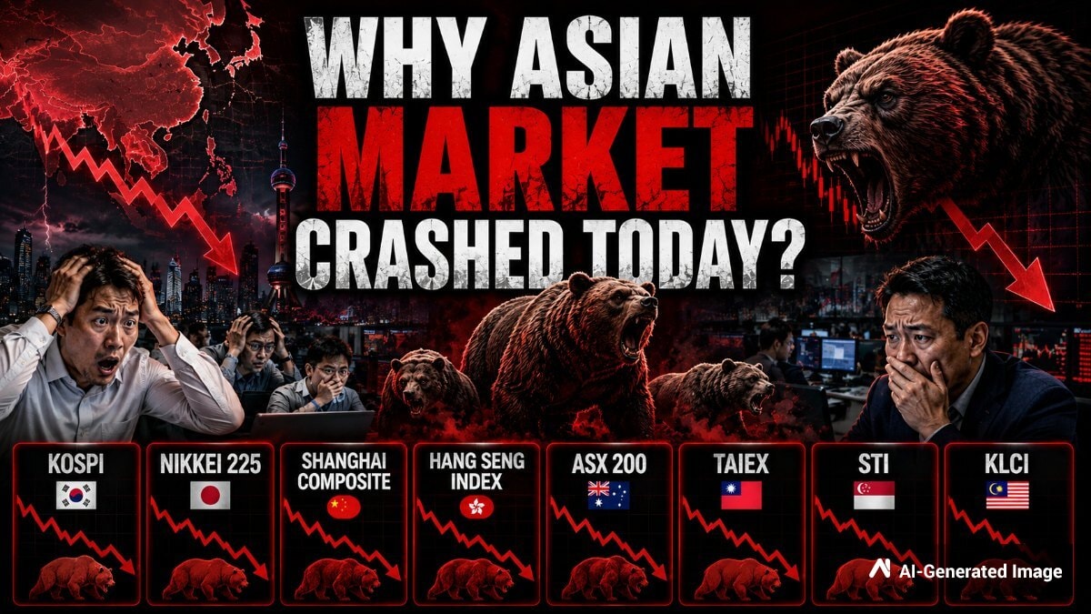 Blackout in Asia! Why Asian Market Crashed Today? Trading On KOSPI Halted After 9% Drop; Nikkei 225 Falls 4% - Goodreturns
