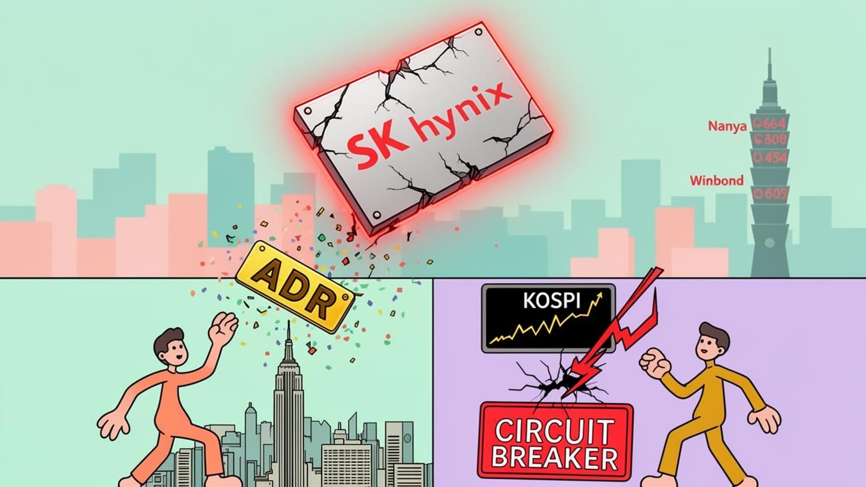 SK Hynix Plunges Over 12% in Seoul, Triggering Circuit Breaker; Memory Sell-Off Spreads to Taiwan — BigGo Finance