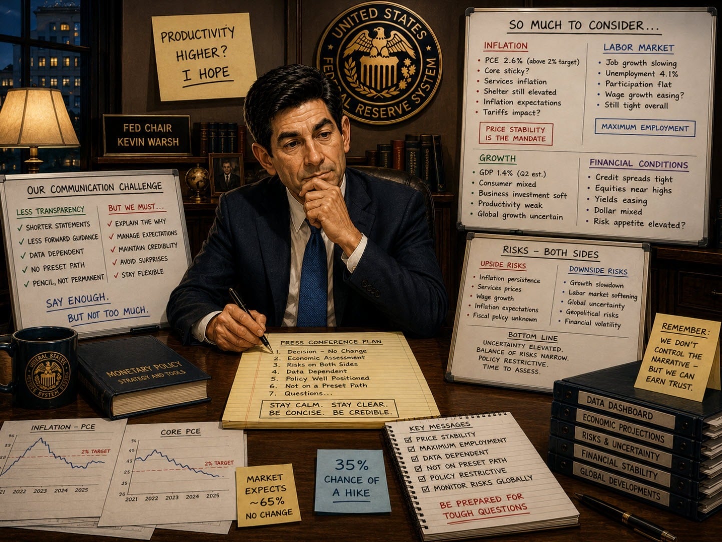As London/European traders head for the exit, the markets are scared of the Fed (and war)