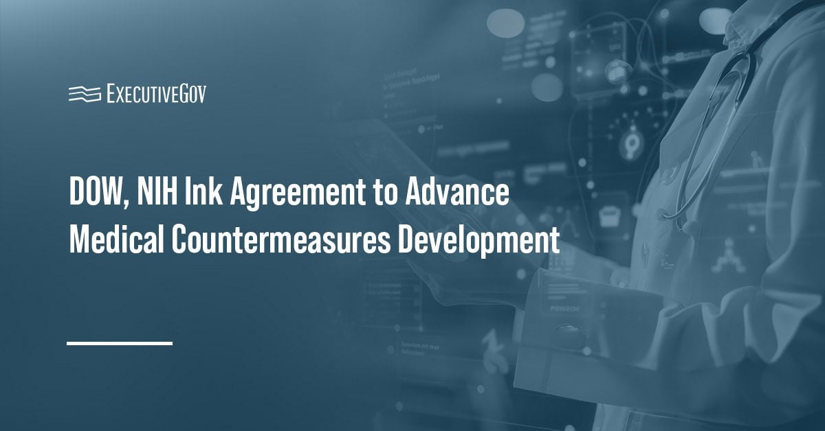 DOW, NIH Sign Agreement on Medical Countermeasures