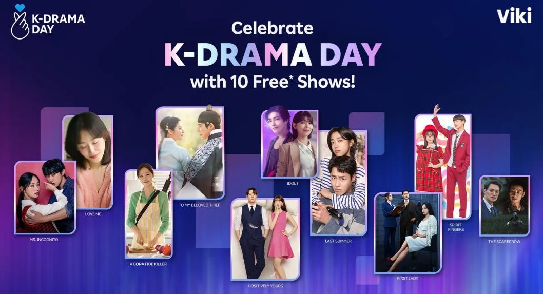 K-Drama Day 2026 is Sept. 25, and Viki is giving away free shows