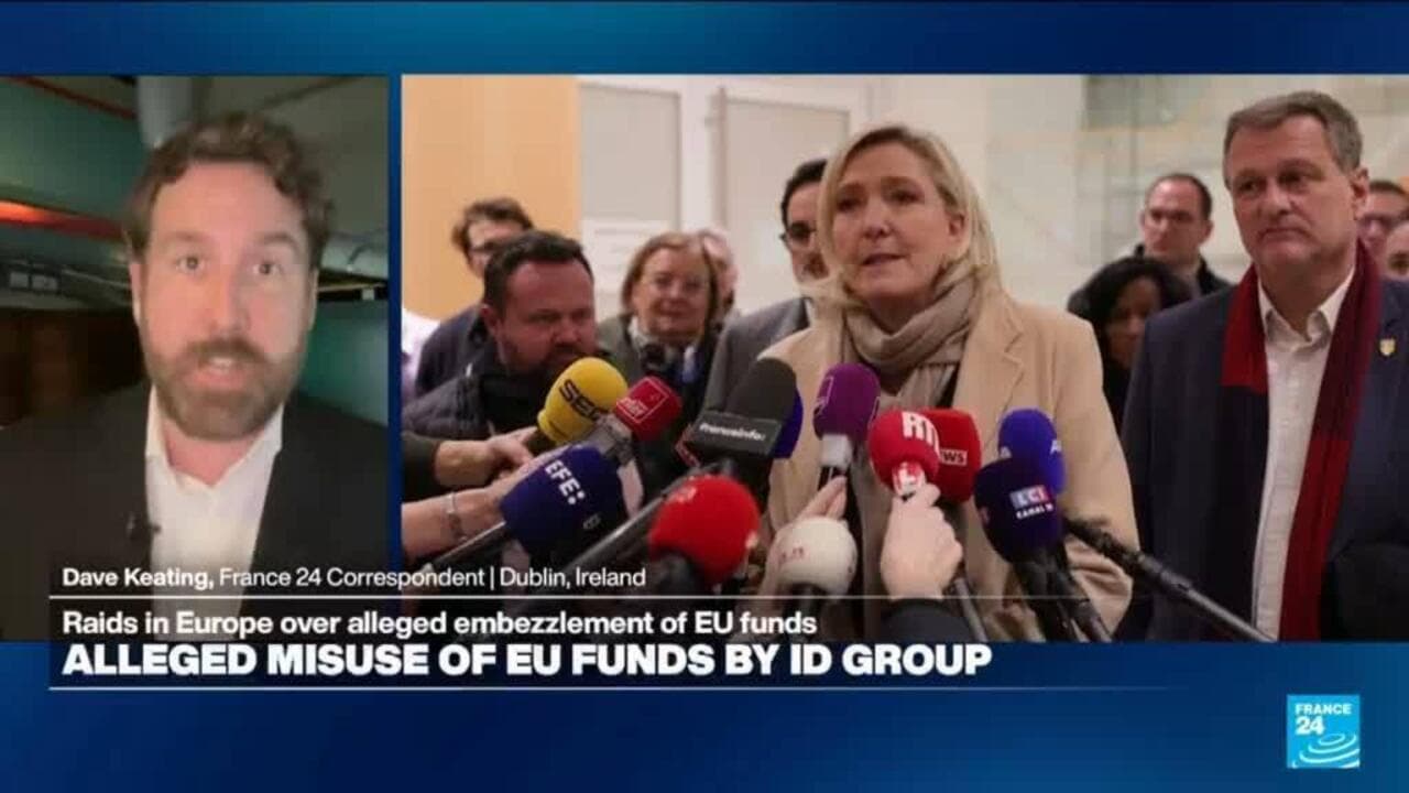 Redadas en Europa por presunto malversación de fondos de extrema derecha: fiscales de la UE - France 24