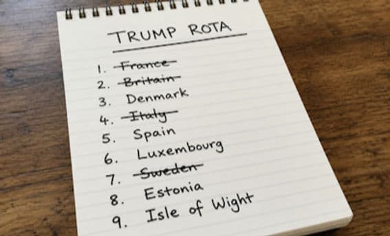 European leaders have a Trump rota