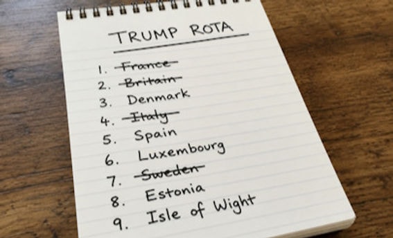 European leaders have a Trump rota
