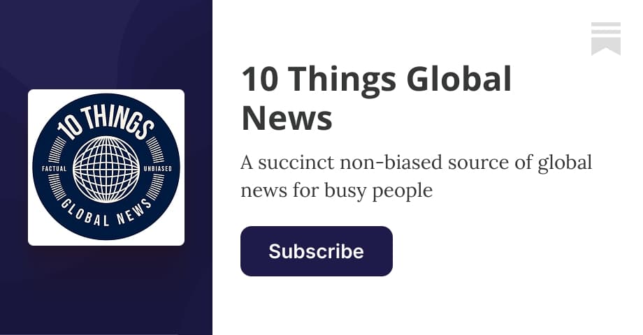 10 Things Global News - 26th August 2026