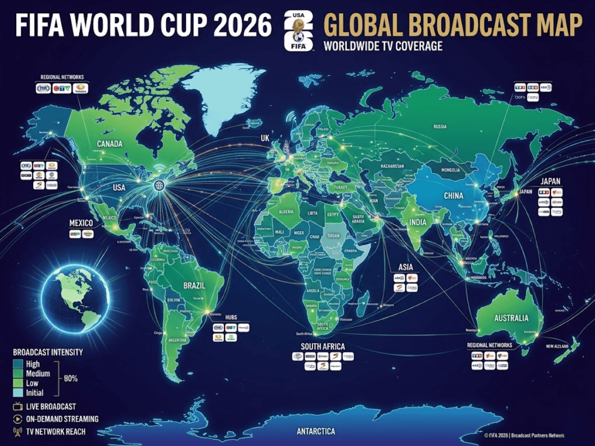 FIFA World Cup 2026 Live-Streaming: Welcher Sender deckt die meisten Länder bei der FIFA World Cup 2026 ab? Alle Spieldetails, Online-Streaming, Übertragungsleitfaden und alles, was Sie wissen müssen