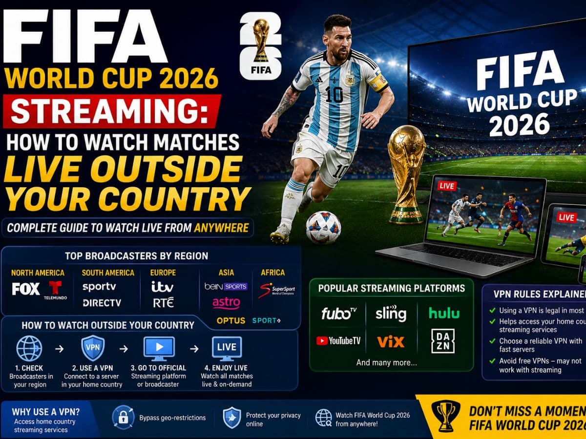 FIFA World Cup 2026 LIVE-Streaming: Wie man Spiele außerhalb des eigenen Landes live verfolgt? Vollständige Liste der Broadcaster nach Ländern, Streaming-Plattformen und VPN-Regeln erklärt