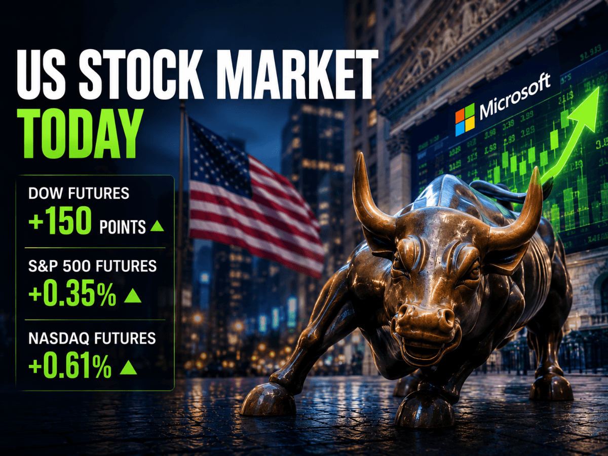 Borsa USA Oggi: i futures del Dow salgono di oltre 150 punti, S&P 500 in rialzo dello 0,35% e Nasdaq balza dello 0,61% mentre il rally di Microsoft compensa i timori per la Fed in vista dei dati PCE sull'inflazione