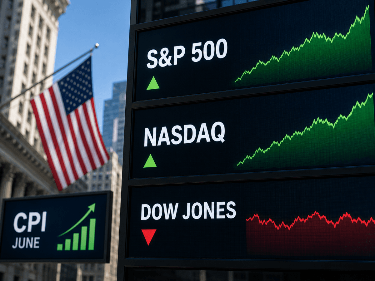 S&P 500 US Stock Market Today: S&P 500 Up Today Due to June Consumer Price Index (CPI), While NASDAQ is Leading & Dow Jones Remains Relatively Flat