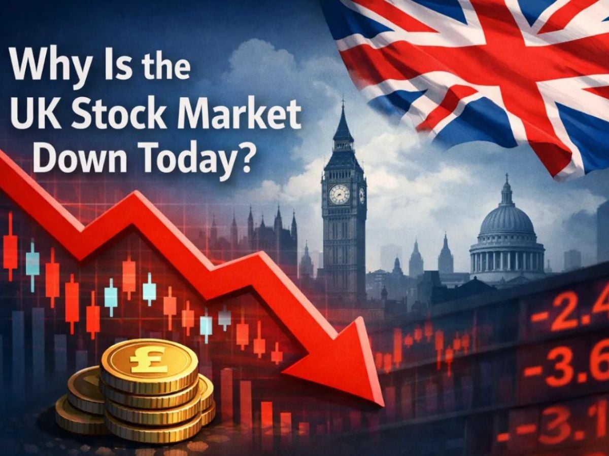 Perché il mercato azionario del Regno Unito è in calo oggi? Il FTSE 100 scende di circa lo 0,62% mentre il FTSE 250 cala a causa del sentiment cauto degli investitori