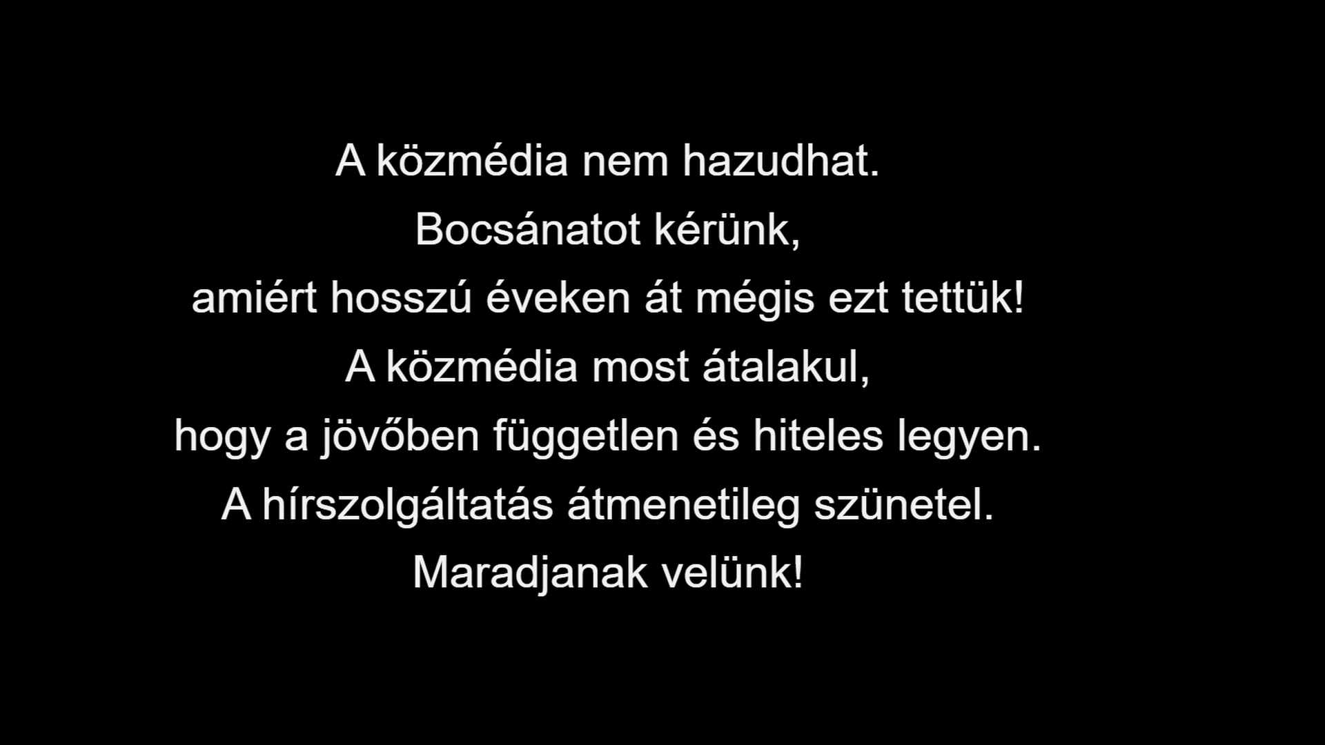 헝가리 공영 방송 중단, Tisza 당 집권에 '수년간의 거짓말' 사과 - Hungarian Conservative