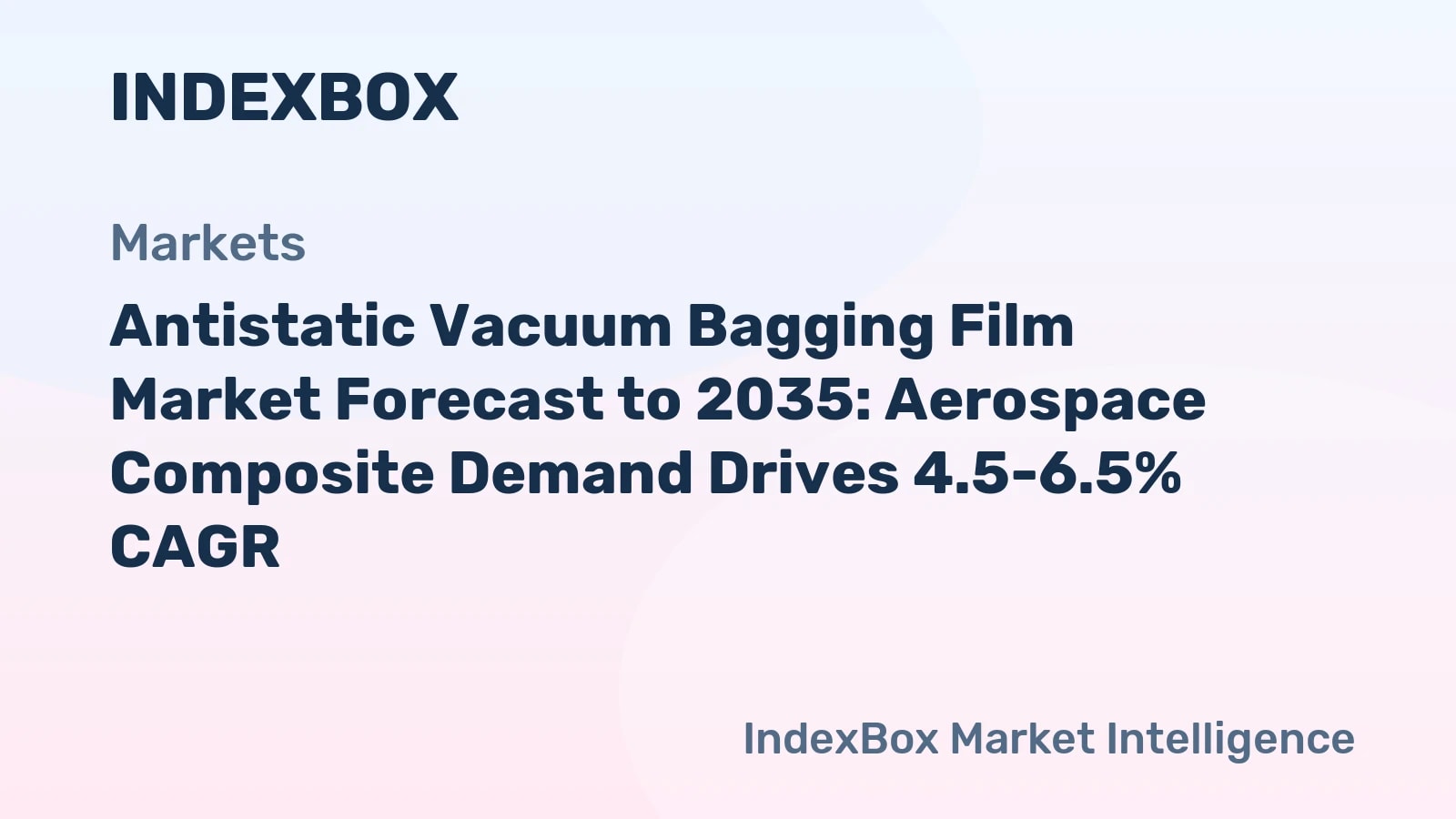 Antistatic Vacuum Bagging Film Market To 2035: Aerospace Demand Drives Growth - News and Statistics - IndexBox