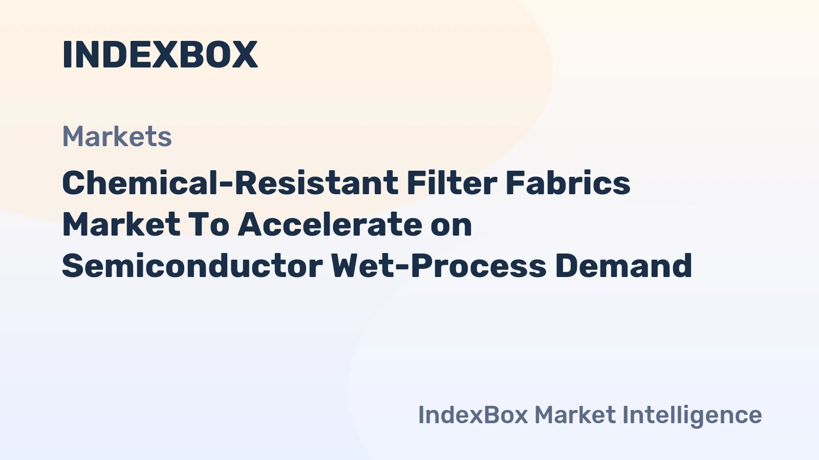 Chemical-Resistant Filter Fabrics Market Forecast to 2035: Semiconductor Filtration Demand Drives Growth - News and Statistics - IndexBox