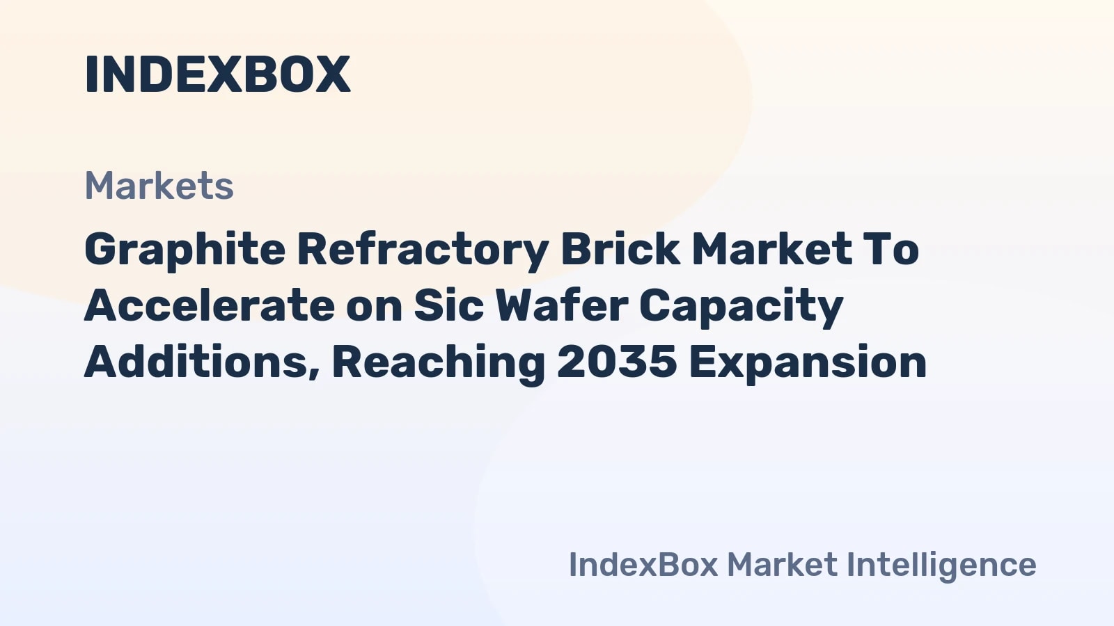Graphite Refractory Brick Market Forecast to 2035: Sic Wafer Capacity Additions Drive Growth - News and Statistics - IndexBox