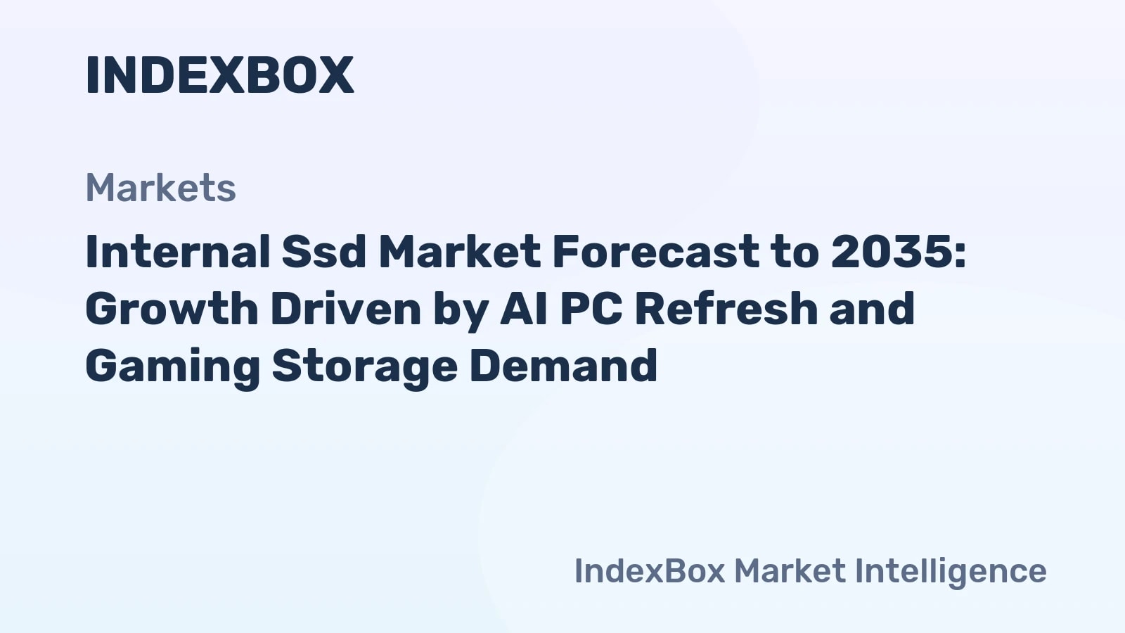 Internal Ssd Market To 2035: AI PC and Gaming Demand Drive Forward Growth - News and Statistics - IndexBox