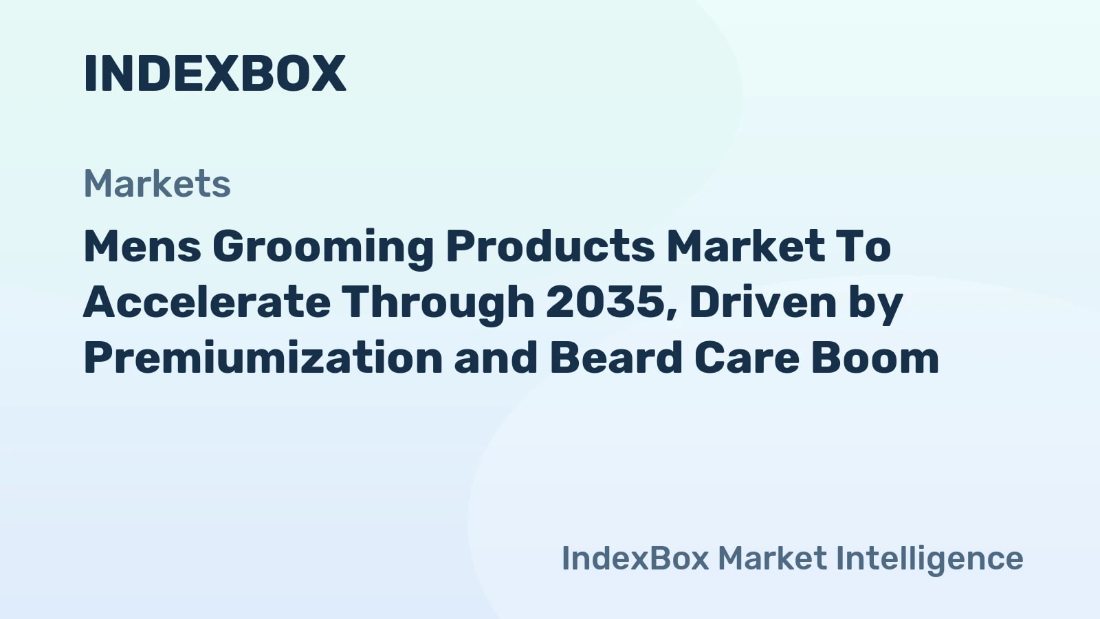 Mens Grooming Products Market Forecast to 2035: Premiumization and Beard Care to Fuel Growth - News and Statistics - IndexBox