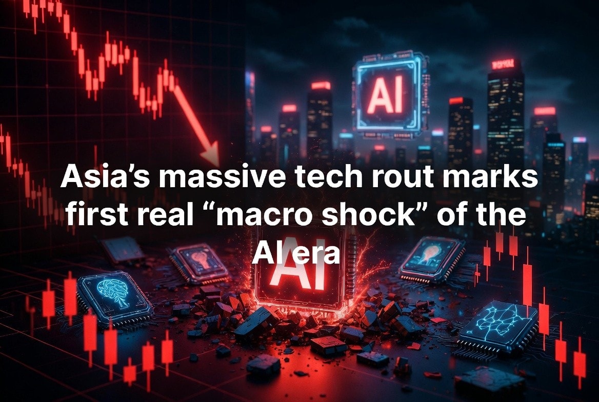 Asia's massive tech rout marks first real "macro shock" of the AI era